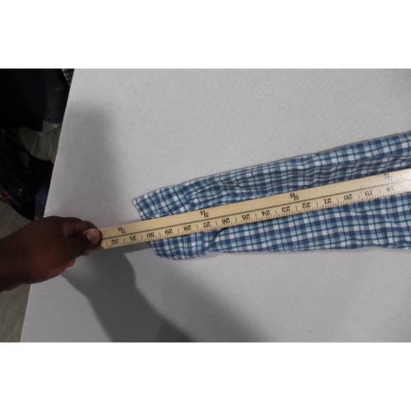 J.Crew Men Blue Plaid Button Down Slim Fit Size Small - Picture 7 of 8